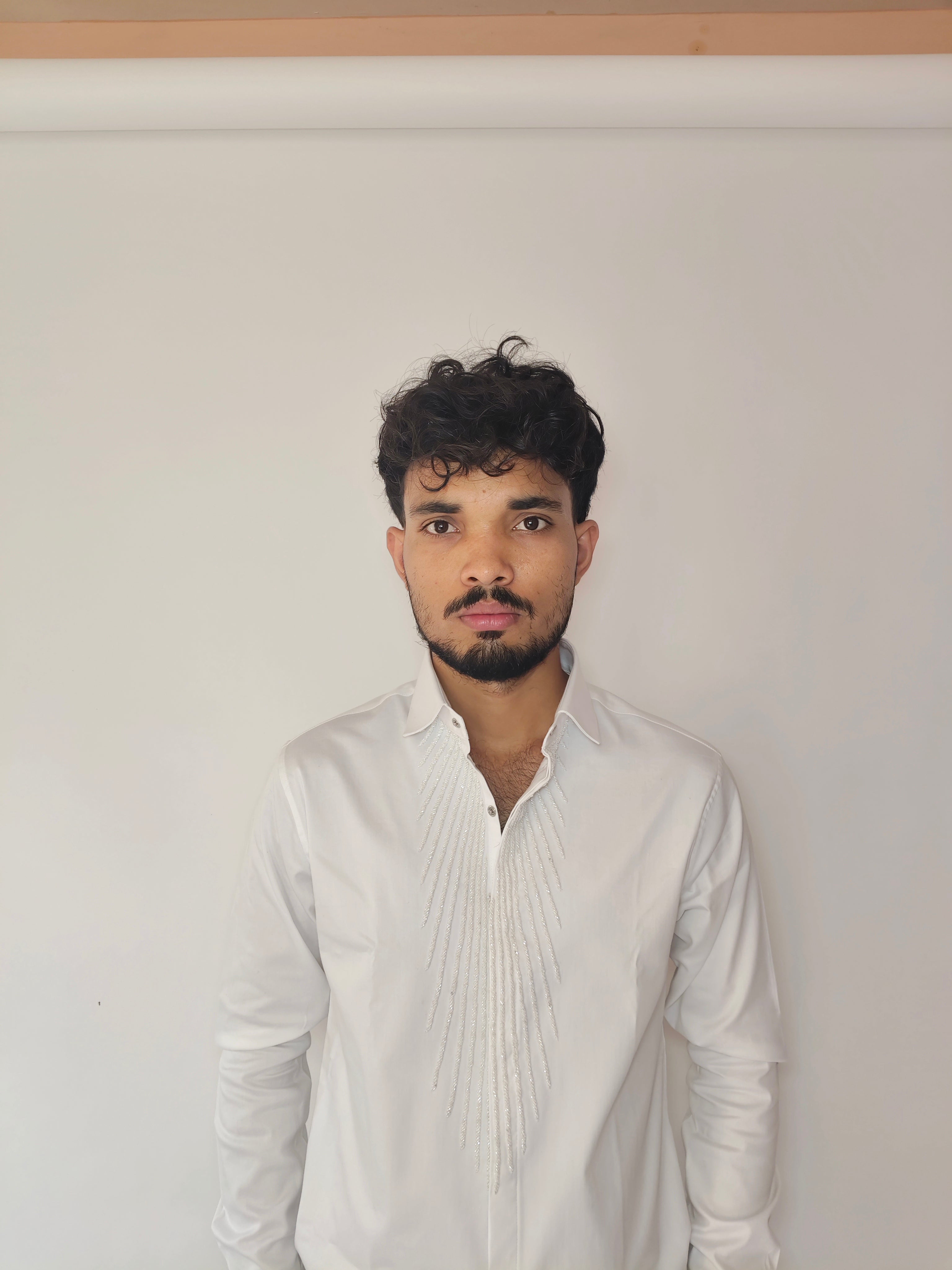 Imperial White Embellished Shirt